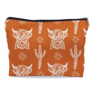 Western Cow Makeup Bag,western Cow Gifts For Women,cowgirl Stuff For🐞